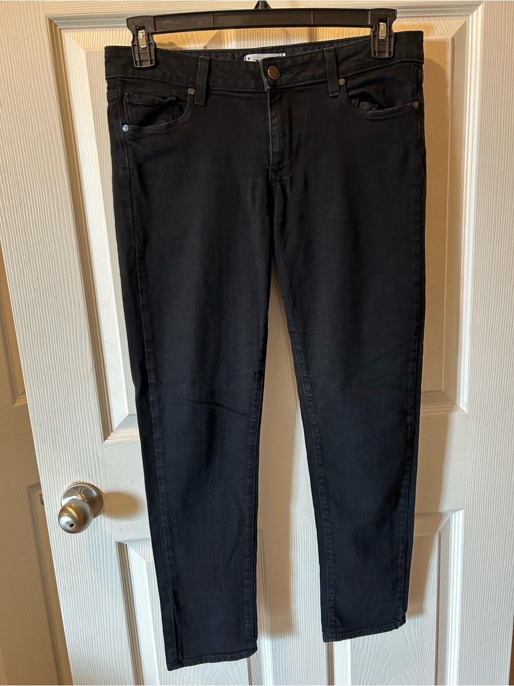 Paige Size 31 Skyline Ankle Peg Black Women’s Slim Fit Skinny Jeans Pre-Owned